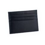 Porte-cartes slim en cuir personnalisable - Bleu