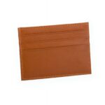 Porte-cartes slim en cuir personnalisable - Orange