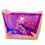 Pochette holographique scintillante pour monnaie et cartes - Violet