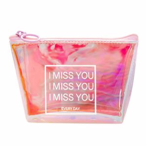 Pochette holographique scintillante pour monnaie et cartes