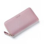 Portefeuille long élégance quotidienne - 12 emplacements cartes et poche zippée
