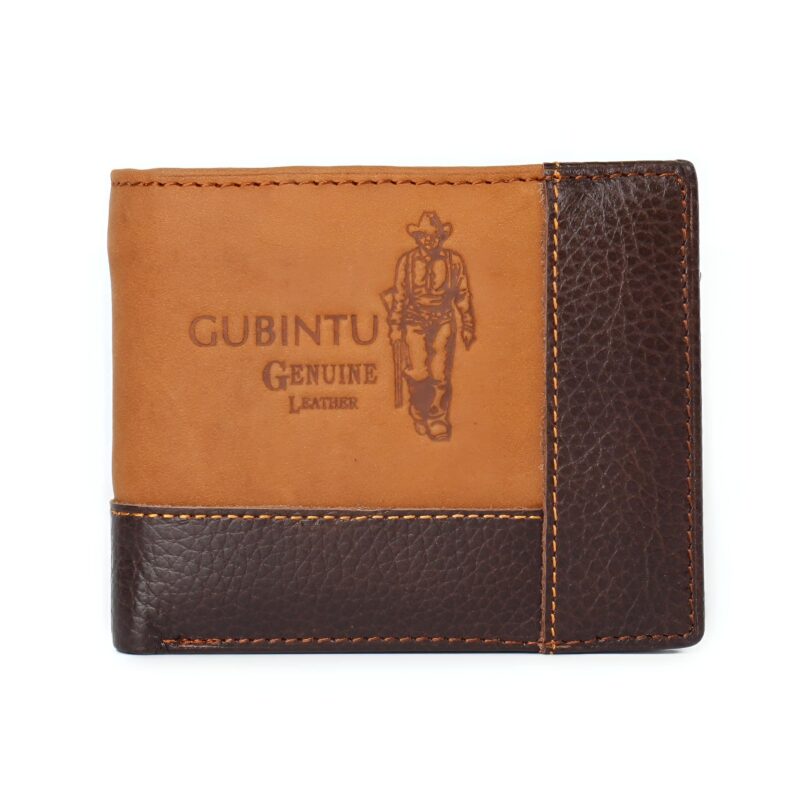 Portefeuille cuir véritable gravé aigle ou cowboy - Compagnon élégant aux multiples rangements