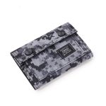 Portefeuille camouflage militaire avec pince à billets - Toile résistante et profil mince - Gris
