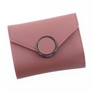 Portefeuille compact en simili cuir - Élégance féminine avec 6 rangements cartes