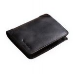 Portefeuille homme cuir vintage à trois volets - Élégance patinée pour l'essentiel - Noir