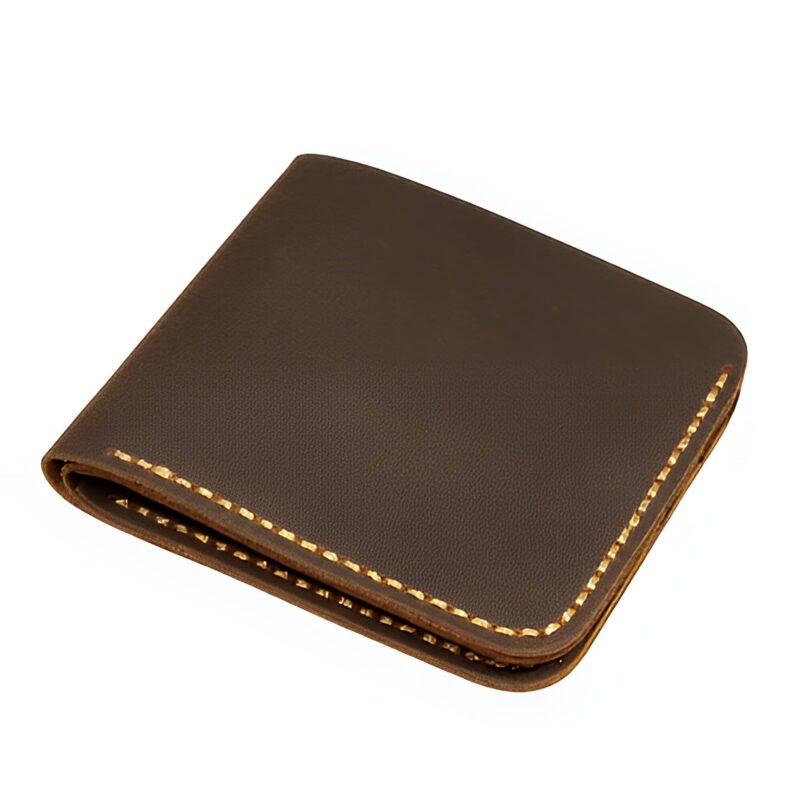 Portefeuille homme artisanal en cuir véritable - Écrin minimaliste pour vos essentiels
