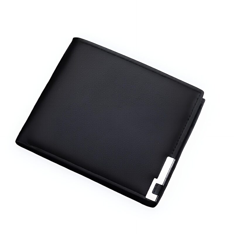 Portefeuille personnalisable - Portefeuille homme en simili cuir avec bordure métallique