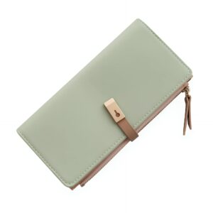 Portefeuille élégance longiligne - Écrin féminin multifonction en simili cuir pailleté