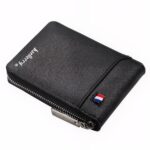 Porte-cartes accordéon en simili cuir - Écrin zippé 9 compartiments avec rangement billets - Noir