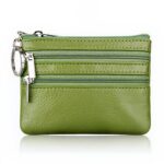 Porte-monnaie compact avec porte-clés intégré - Vert