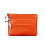 Porte-monnaie compact avec porte-clés intégré - Orange