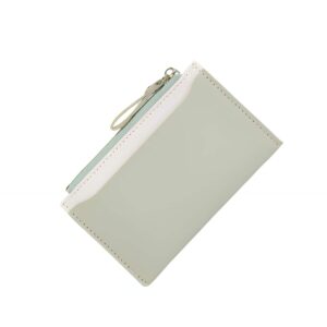 Porte-cartes zip ultra-fin bicolore - Écrin élégant pour cartes et souvenirs