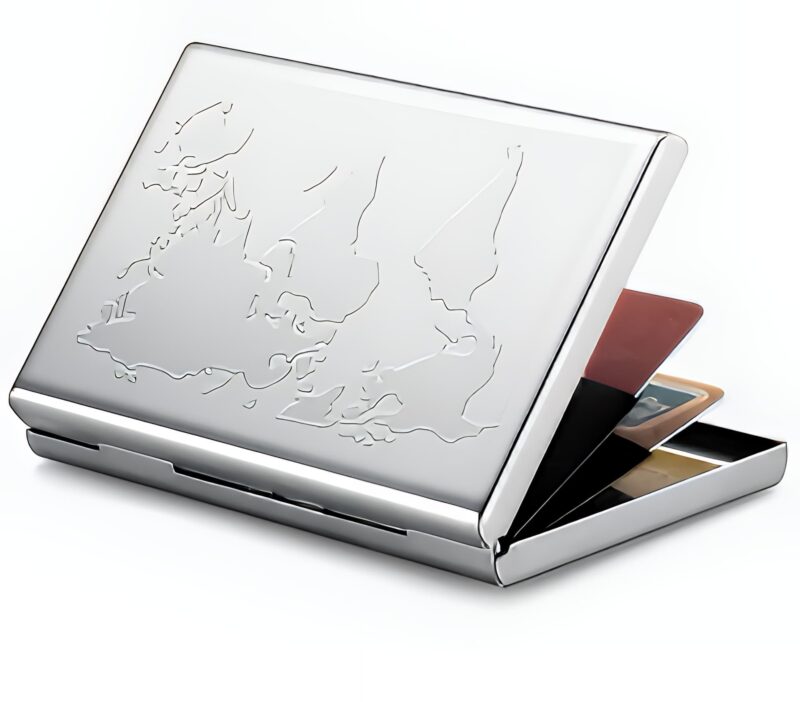 Étui sécurisé RFID en aluminium - Porte-cartes métallique élégant avec pince à billets